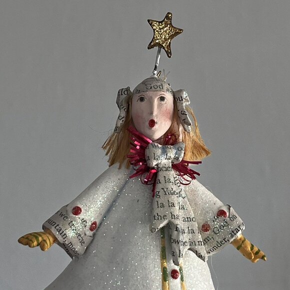 Department 56 Patience Brewster Krinkles Christmas Ornament "Fa La La Lady" READ - Picture 4 of 12